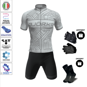 Pack Maillot Cuissard Zenith Gris