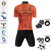 Pack Maillot Cuissard Zenith Pro Orange Fluo Noir