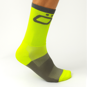 Chaussettes Qskin Team Jaune gris