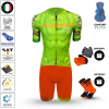 Pack Maillot Cuissard SNAKE Vert Fluo Limited Edition