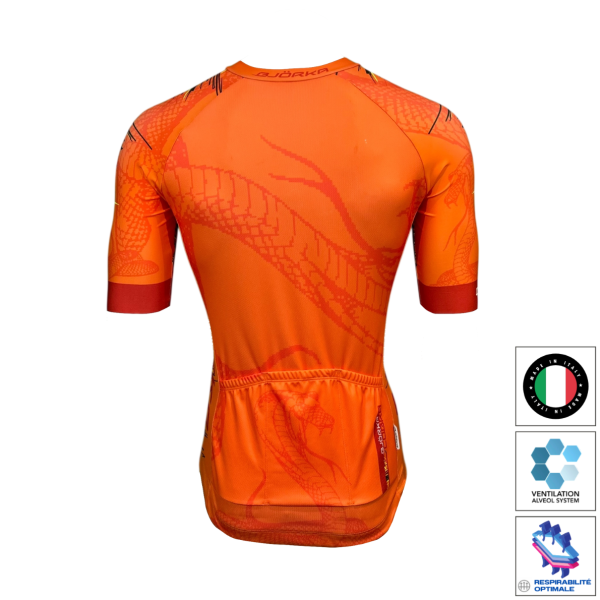 Maillot SNAKE Orange Fluo Limited Edition - Image 2