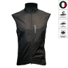 Gilet coupe-vent sans-manches noir