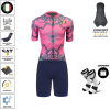 Pack Maillot Cuissard Vénitien Italia Rose