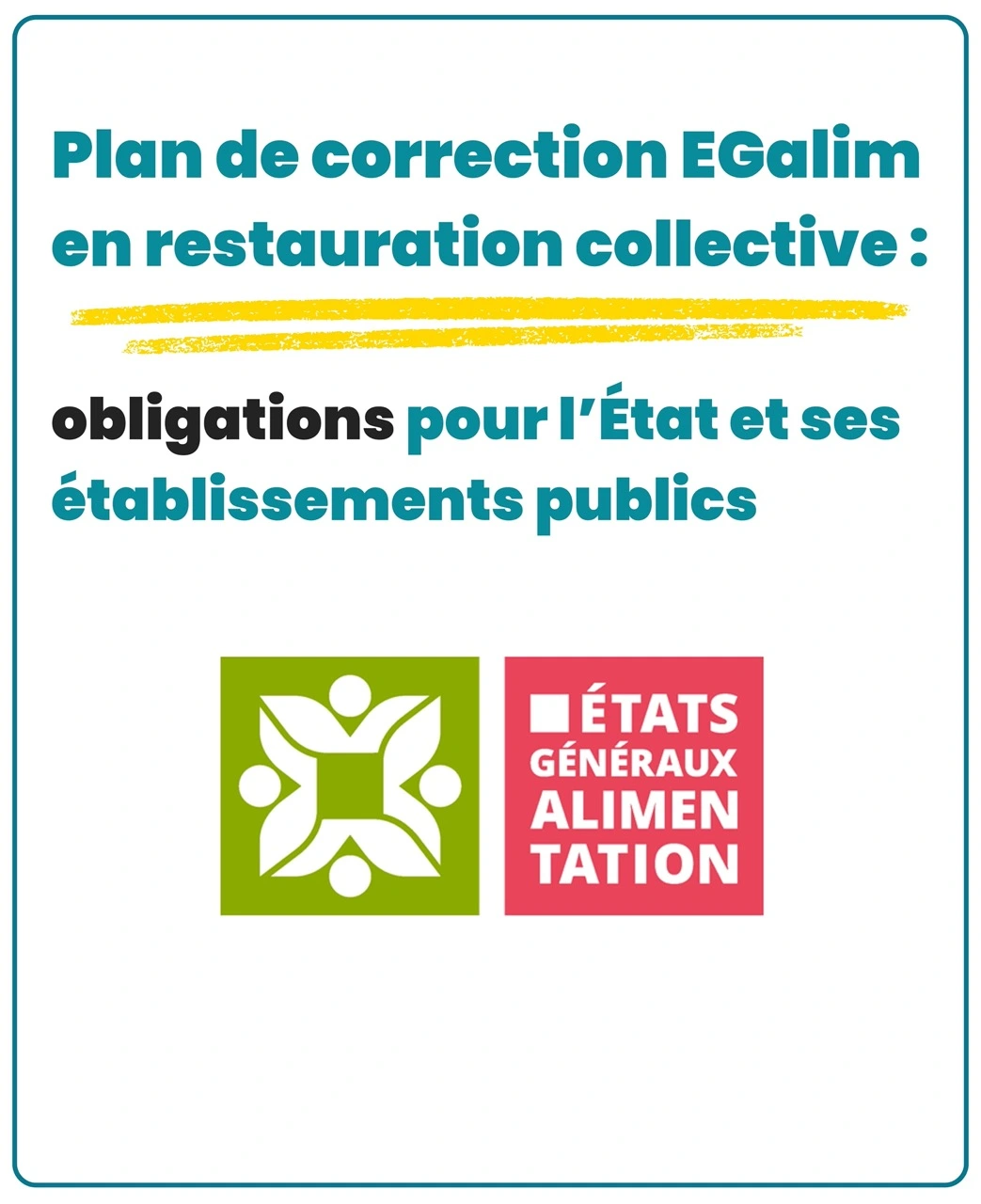 plan correction egalim restauration collective