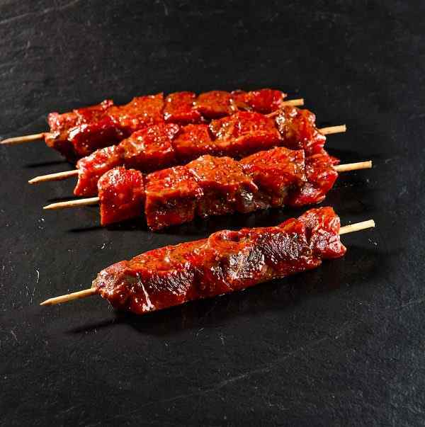 Brochette de bœuf mariné