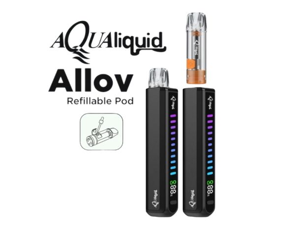 Puff AquaLiquid Allov remplissable – Compatible Cartouches ELFA Pro