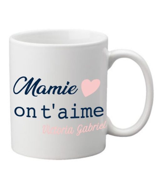 MUG Mamie on t'aime ( prénom personnalisable)