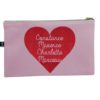 Pochette Zippée Rose - Personnalisable
