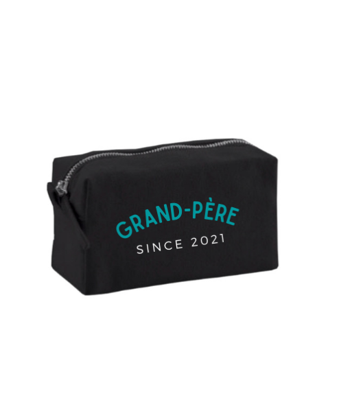 Trousse de Toilette Cube Noir Grand Père Since