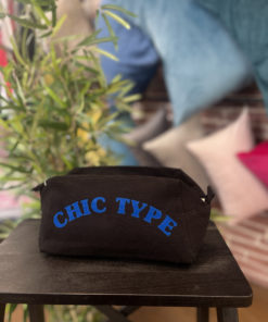 Trousse de toilette cube Noir "Chic Type"