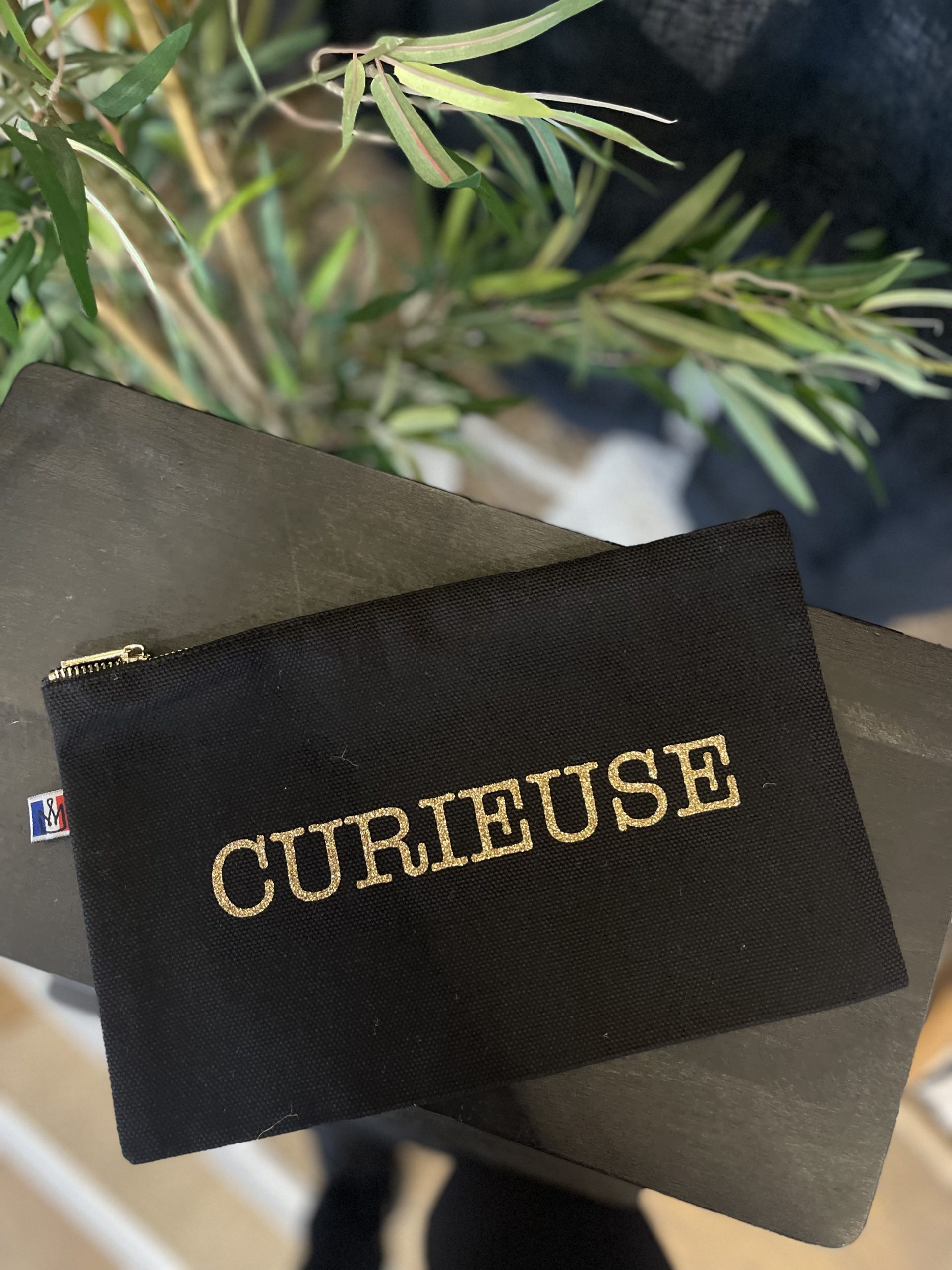 Pochette zippée Fuschia « Mamie » - Toiles Chics